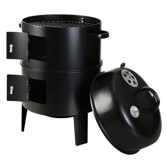 Grillz 3-in-1 Charcoal Smoker & Grill