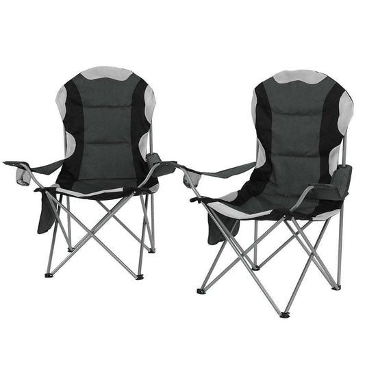 Weisshorn Folding Camp Chairs with Arms - 2 Pack