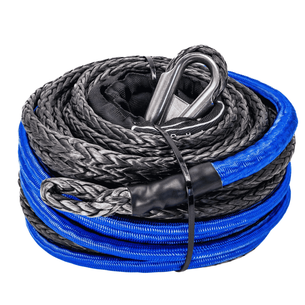 Carbon Offroad 8mm x 26.5m Synthetic Winch Rope Replacement, view 2