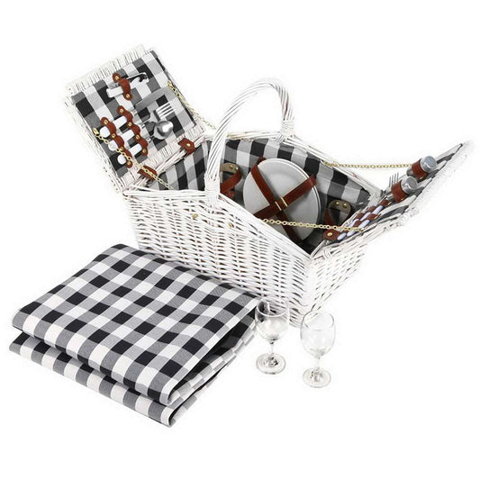Alfresco 2-Person Picnic Basket Set with Blanket