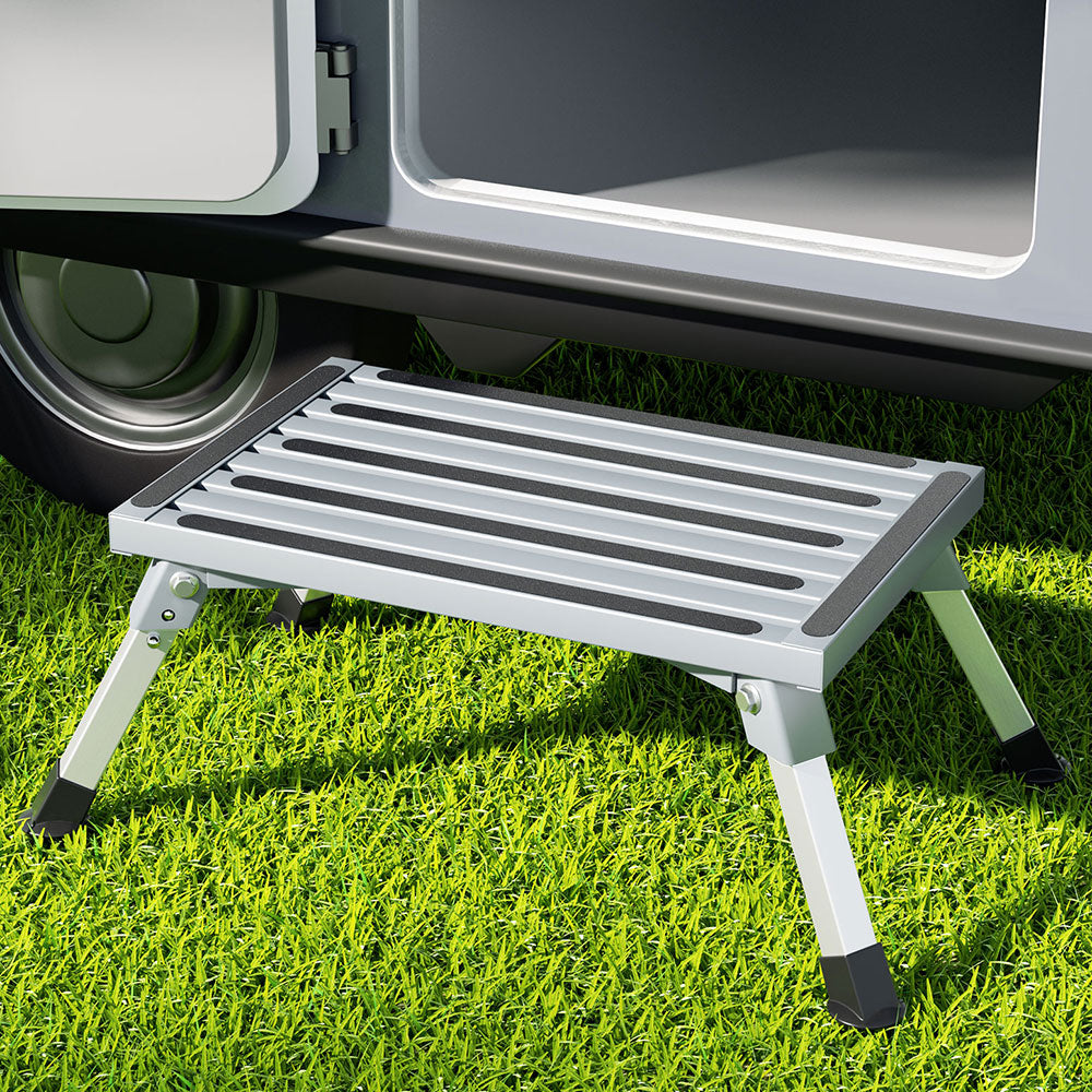 Folding Caravan Step 200kg - Aluminium, view 7