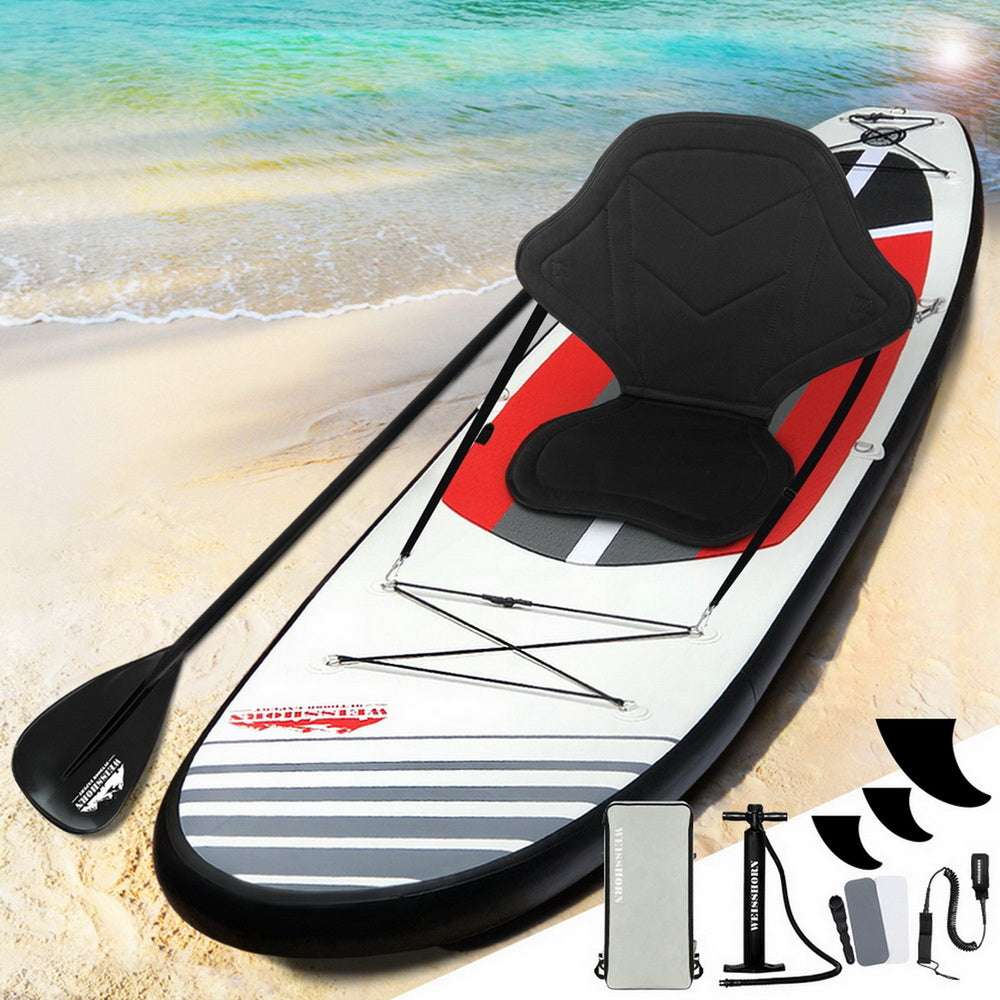 11ft Inflatable SUP Paddle Board with Kayak Seat, view 8