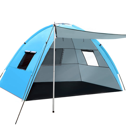 4-Person Beach Tent – Cross-Pole Shelter with Carry Bag