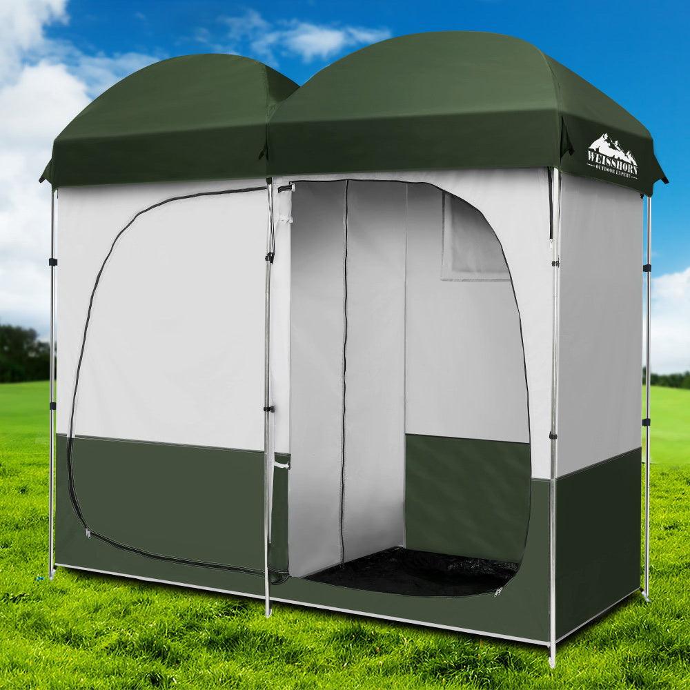 Double Shower Toilet Tent - Weisshorn Green, view 7