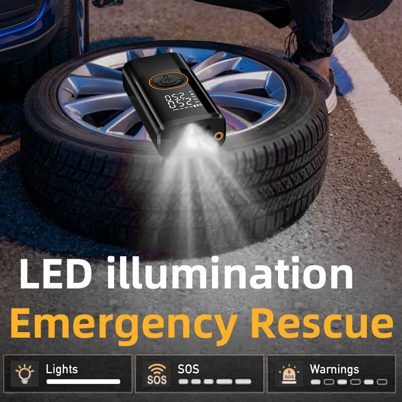 Rechargeable Tyre Inflator 150PSI with LED Light, view 10