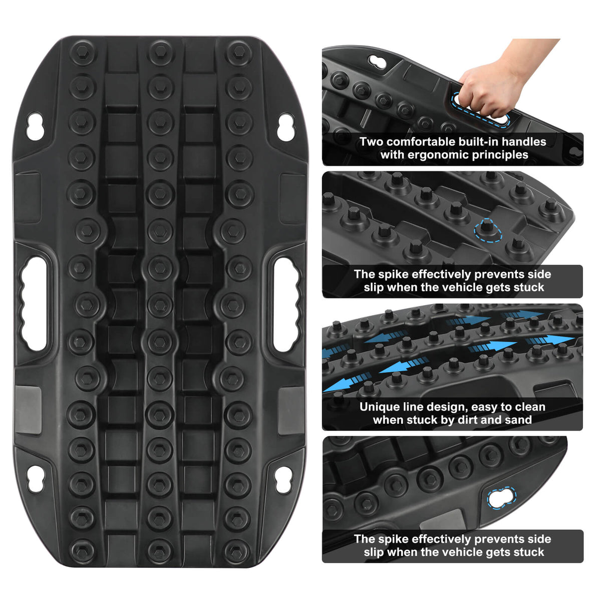 Mini Recovery Tracks 2pc - X-BULL Black, view 10