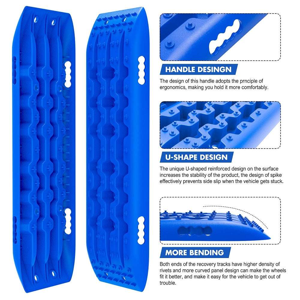Recovery Tracks & 5T Hitch Receiver Kit - Blue