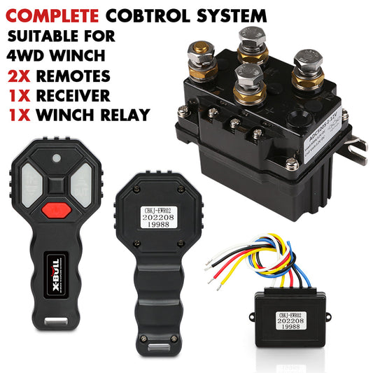 12V Winch Remote & 500A Solenoid Kit - X-BULL