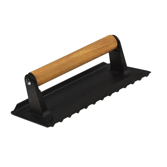 Cast Iron Burger & Steak Grill Press – Rectangular