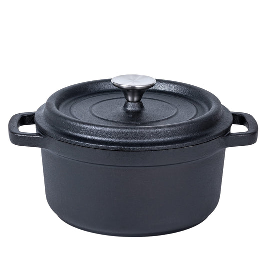 Cast Iron 24cm Dutch Oven with Lid - Pre-Seasoned
