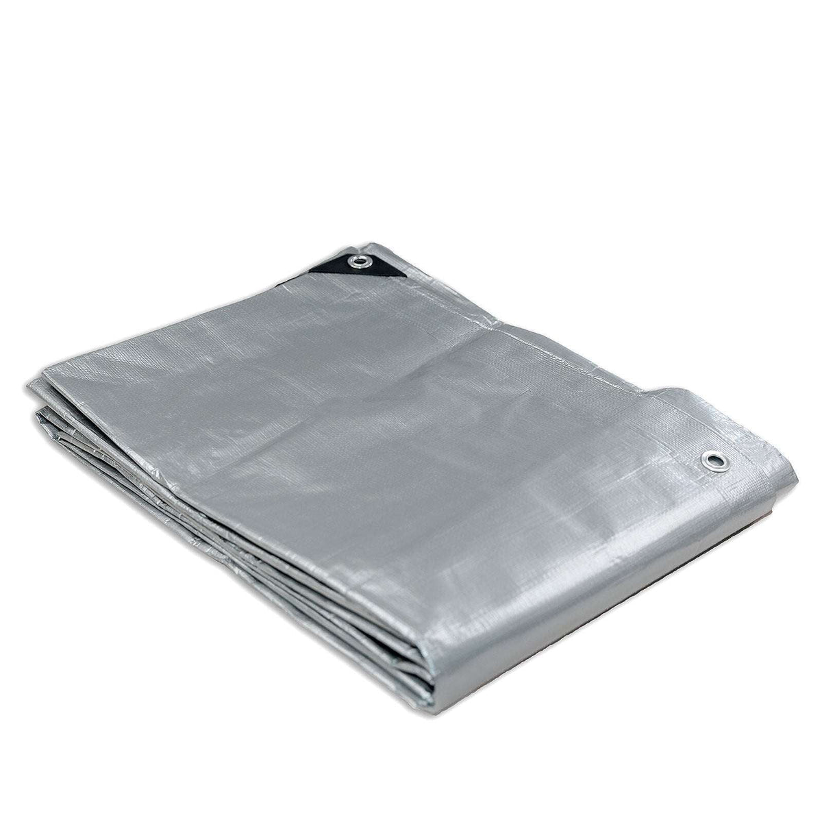 Heavy Duty Silver/Black Tarpaulin 5.5 x 7.3m – UV Resistant & Waterproof, view 2