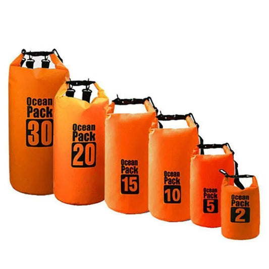 30L Waterproof Dry Bag – Orange PVC Roll-Top