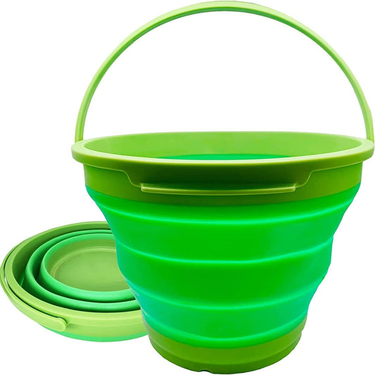 7L Collapsible Camping Bucket - Green