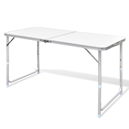 Aluminium Folding Table 120x60cm – Height Adjustable