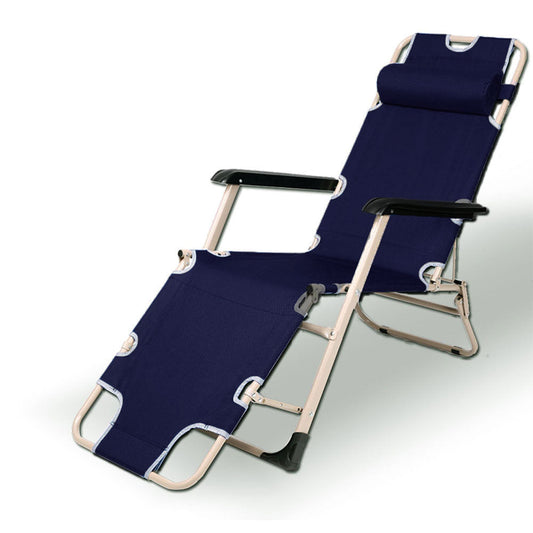 Folding Reclining Lounge Chair – Navy