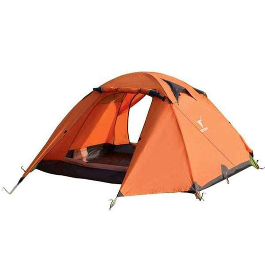 2-Person Lightweight Camping Tent – Orange