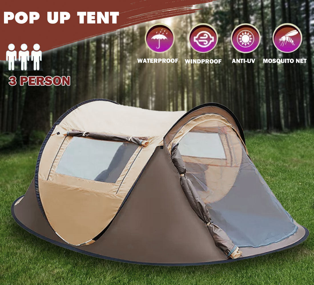 3-Person Instant Pop-Up Tent – Waterproof, view 7