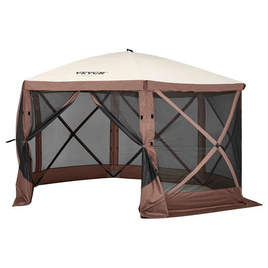 Pop-Up Screen Gazebo 11.5x11.5ft – 6 Sided with Mosquito Mesh