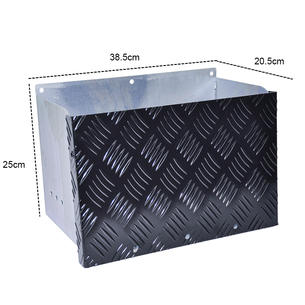 Galvanised Battery Box with Lid for Caravan, Trailer or Boat, view 7