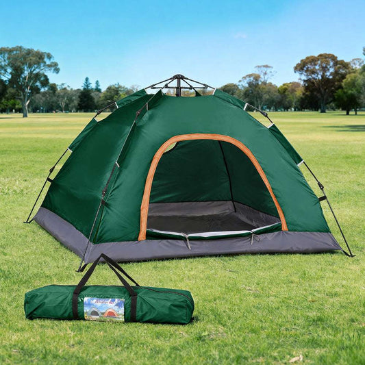 Instant Pop Up Camping Tent 2-3 Person - Weisshorn Green