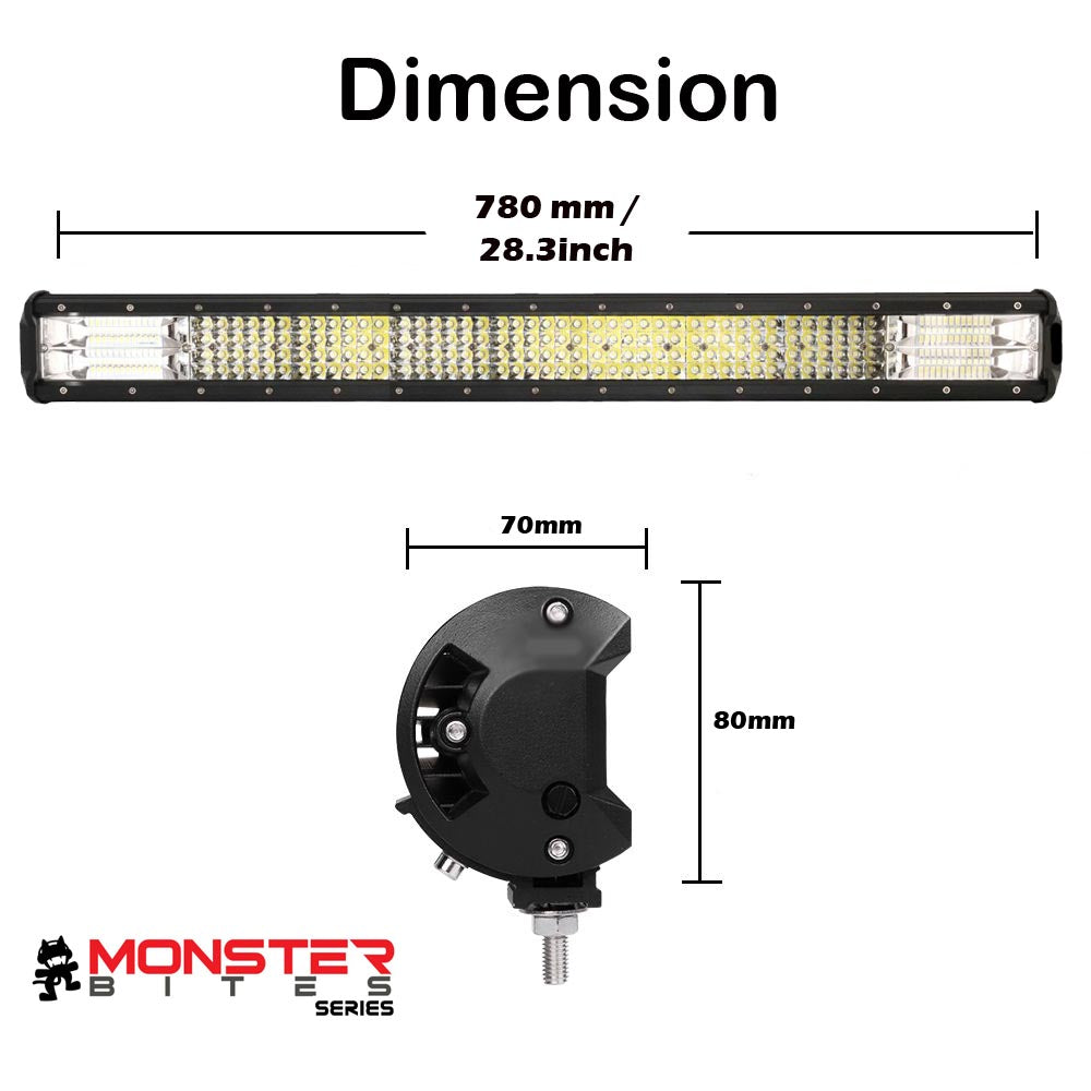 28 Inch Philips LED Light Bar Combo Beam, view 2