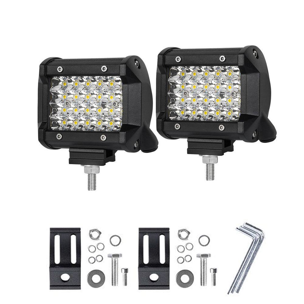 Pair 4 Inch LED Spot Work Lights 5700K, view 2