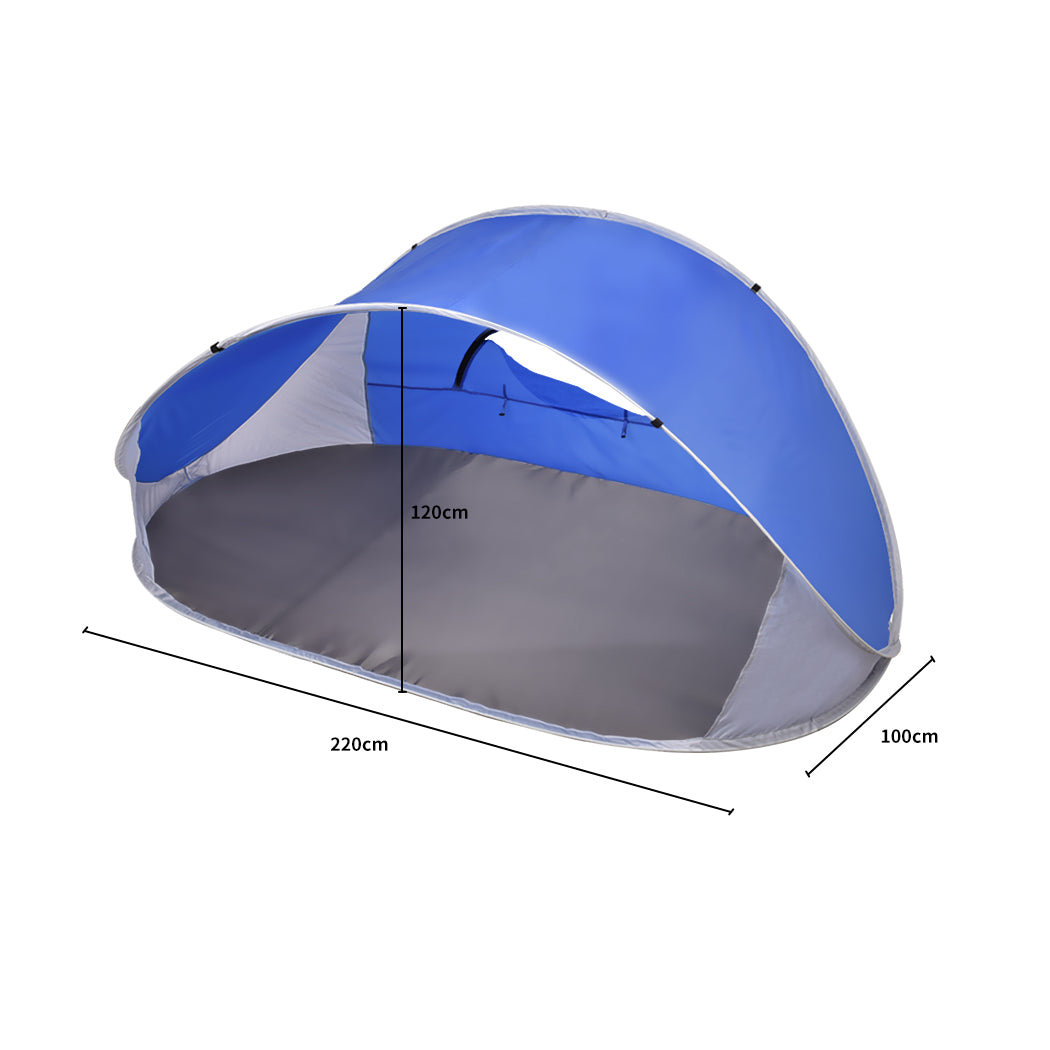 Mountview Pop Up Tent Camping Beach Blue, view 2
