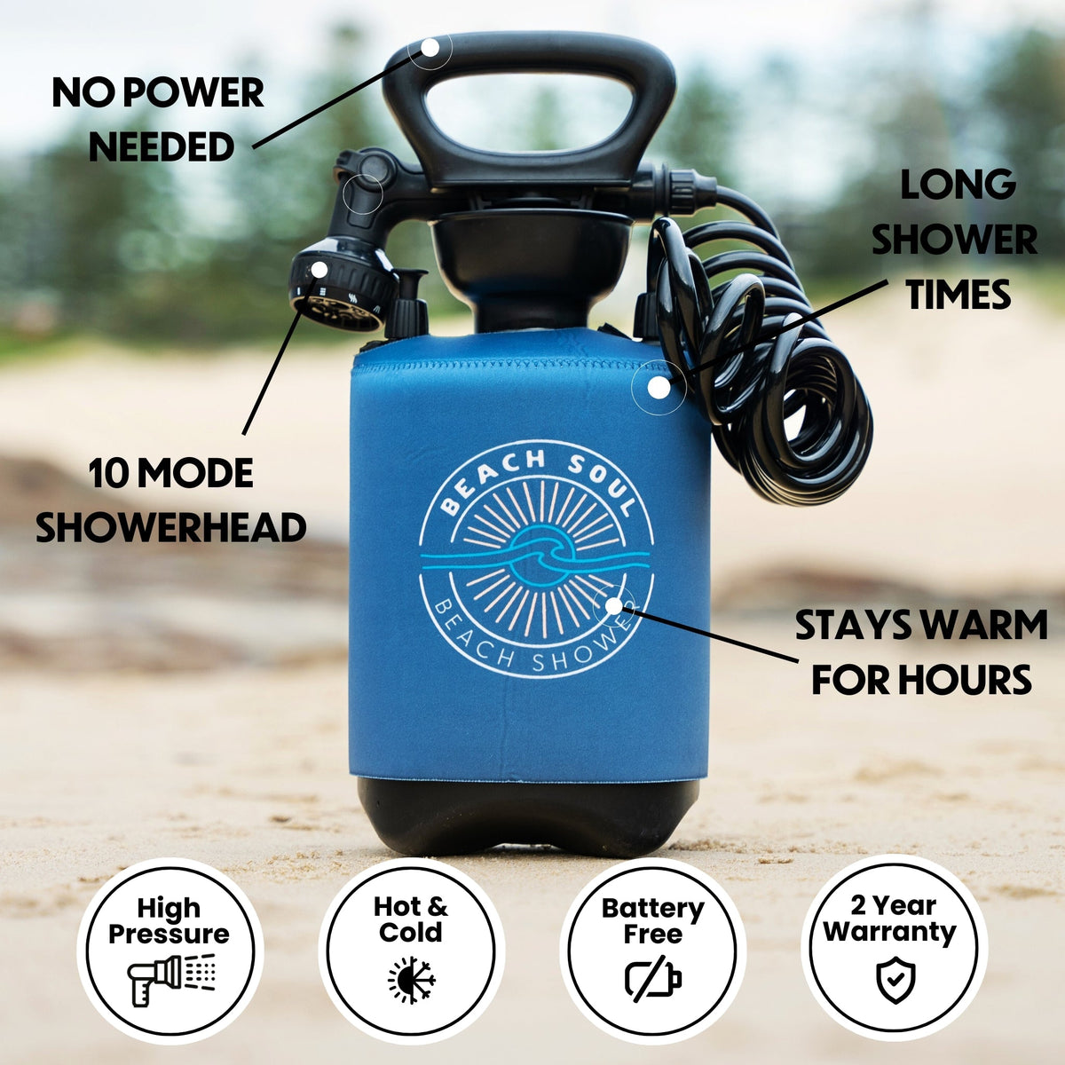 Portable Shower Ocean Rise 5L, view 4
