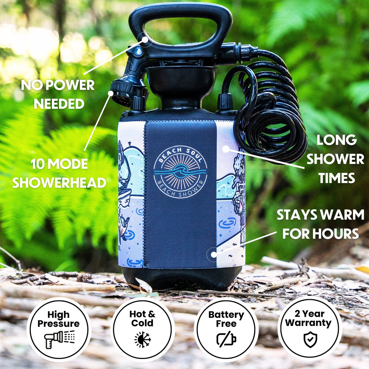 Portable Shower Skully 5L, view 4
