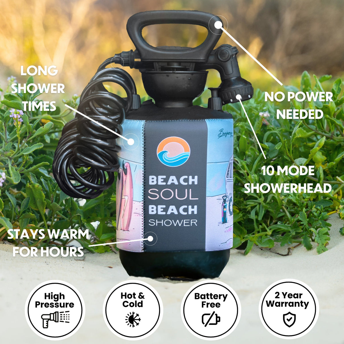Portable Shower Stoked 5L, view 4