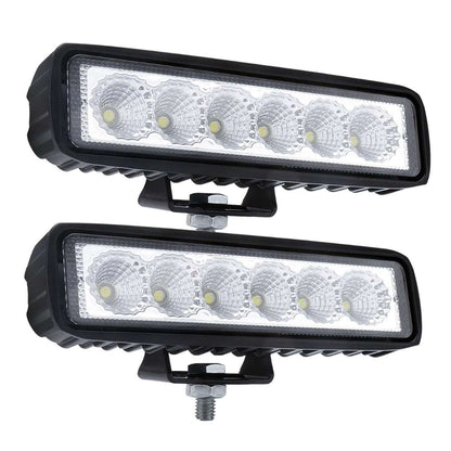 Pair 6 Inch 18W LED Flood Work Lights, view 2