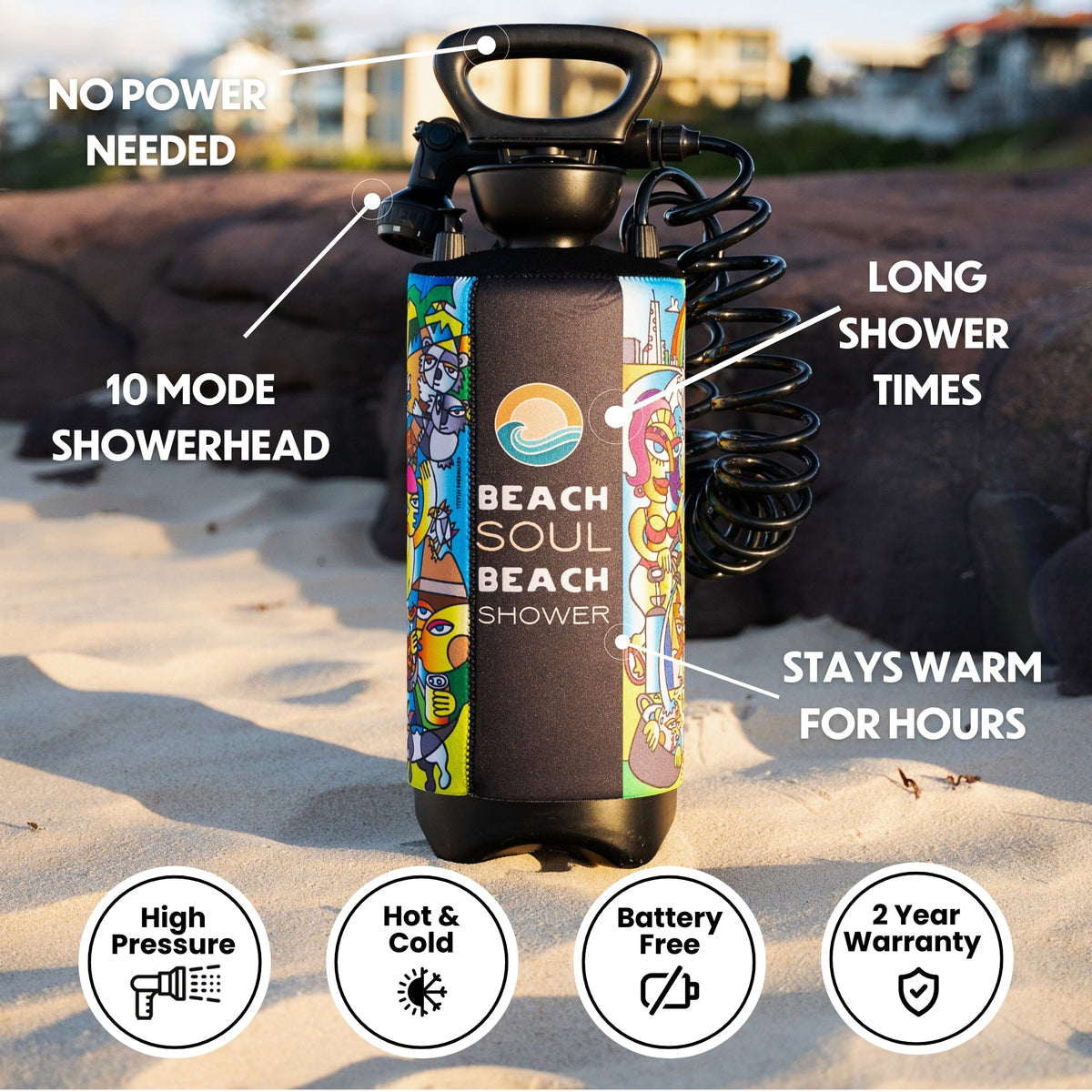 Portable Shower Livin' the Dream 8L, view 4