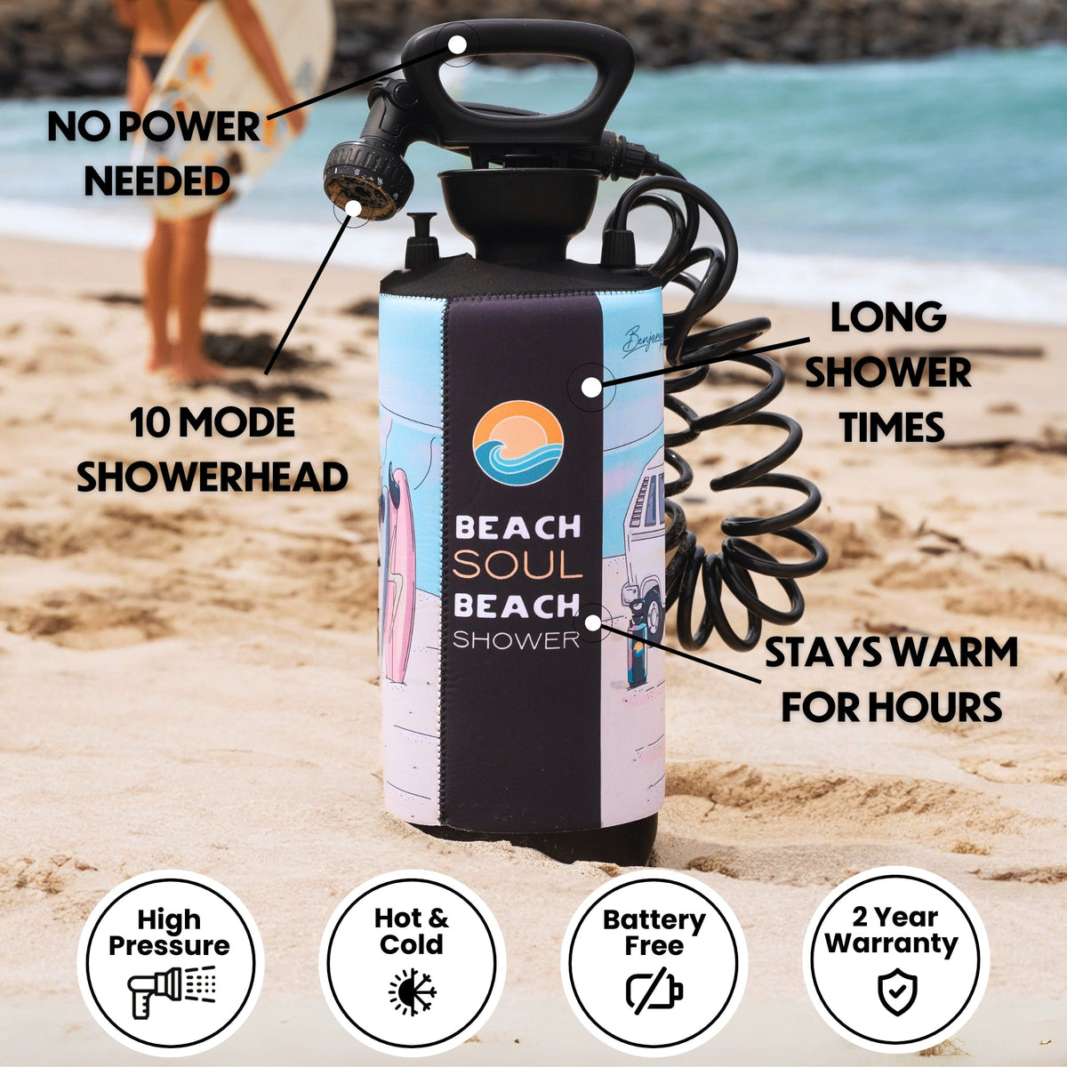 Portable Shower Stoked 8L, view 4