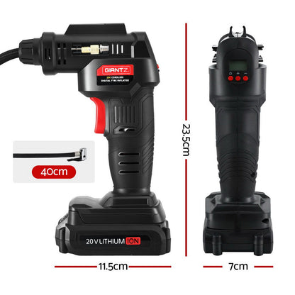 Giantz 20V Cordless Tyre Inflator Air Compressor 120PSI, view 2