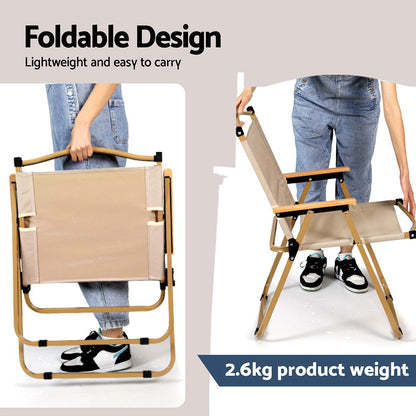 Folding Camp Chair – Powder-Coated Steel Frame with 900D Fabric, view 6