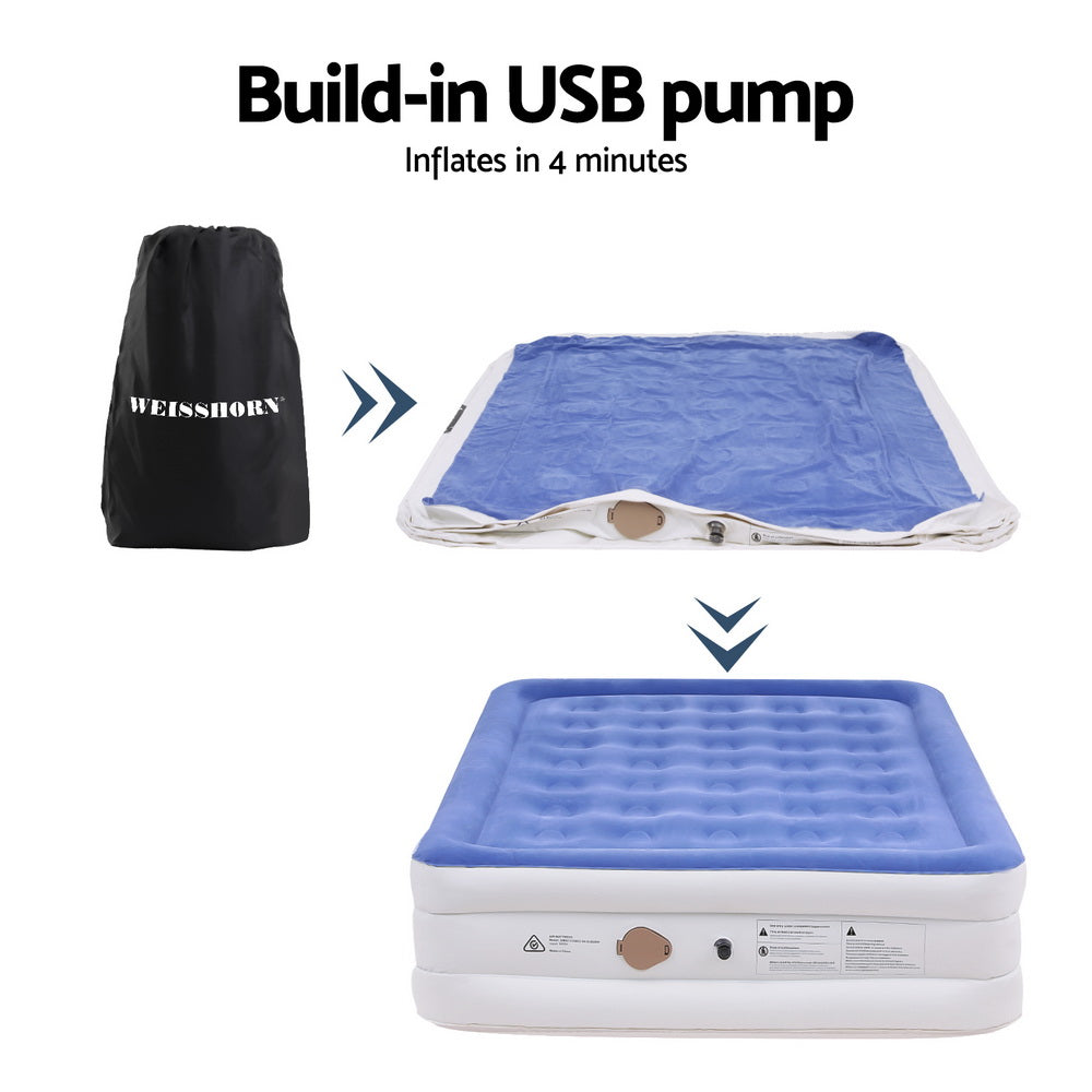 Weisshorn Queen Air Mattress – 46cm Inflatable Bed, view 6