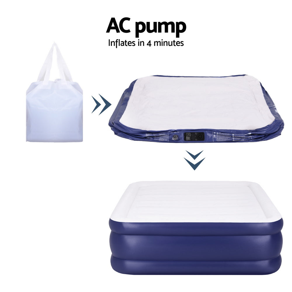 Weisshorn Queen Air Mattress 51cm with AC Pump, view 6