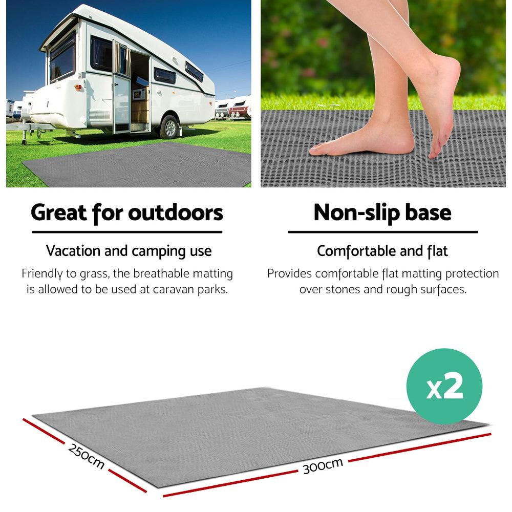 Weisshorn 6m Annex Matting Pack – 2 Floor Mats, view 6