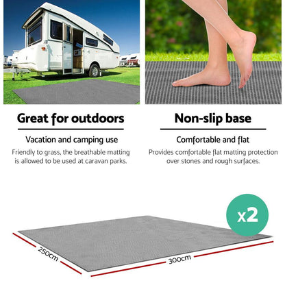Weisshorn 6m Annex Matting Pack – 2 Floor Mats, view 6