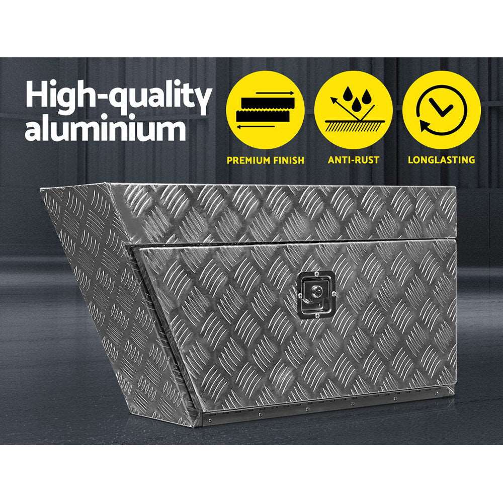 Pair Aluminium Under Tray Ute Toolboxes 75cm, view 3