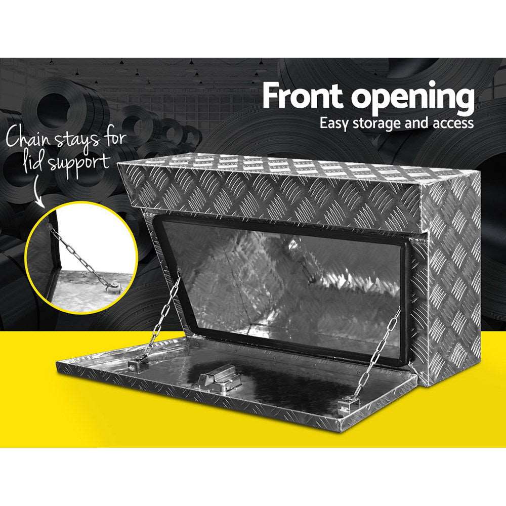 Pair Aluminium Under Tray Ute Toolboxes 75cm, view 5