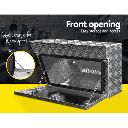 Pair Aluminium Under Tray Ute Toolboxes 75cm, view 5