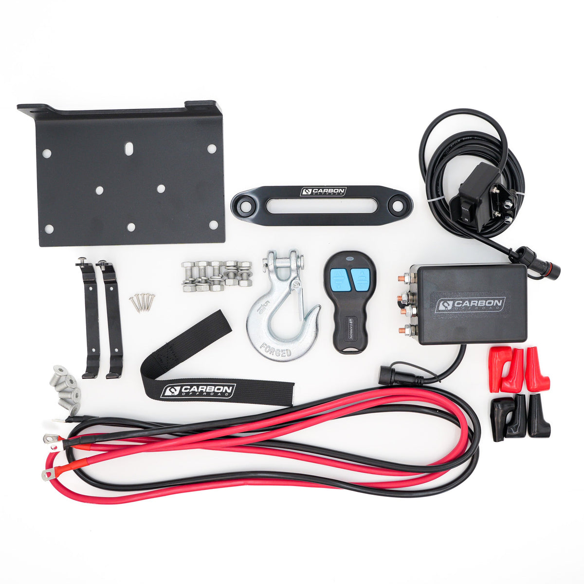 Carbon 4.5k 4500lb ATV - Trailer Winch, view 5