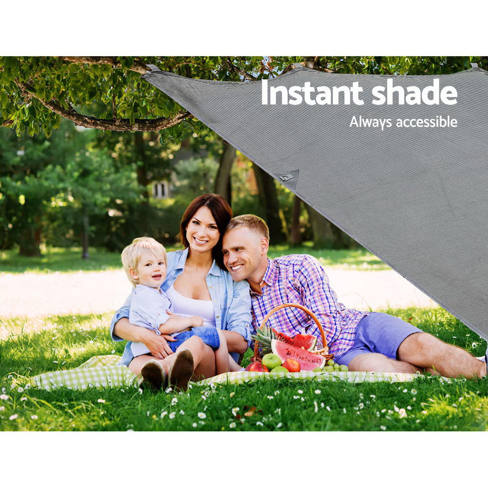 Caravan Awning Privacy Screen 3.7m - Grey, view 6