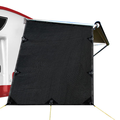 Caravan Awning End Privacy Screen 2.2m - Black