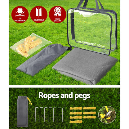 Pop Top Caravan Awning End Screen 2.1m - Grey, view 5