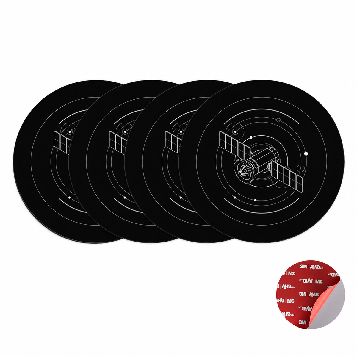 Outcamp Adhesive Metal Mounting Discs 4-Pack, view 2