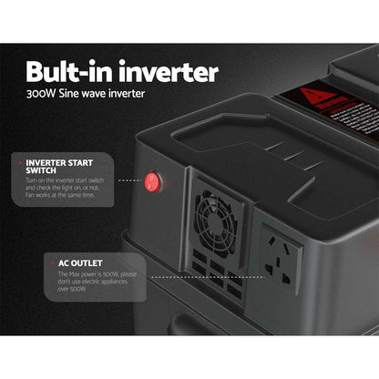 Giantz 500W Inverter Battery Box with DC & USB, view 4
