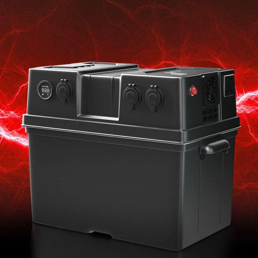 Giantz 500W Inverter Battery Box with DC & USB, view 8