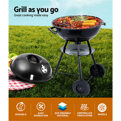 Charcoal BBQ Barrel Smoker – Grillz, view 3